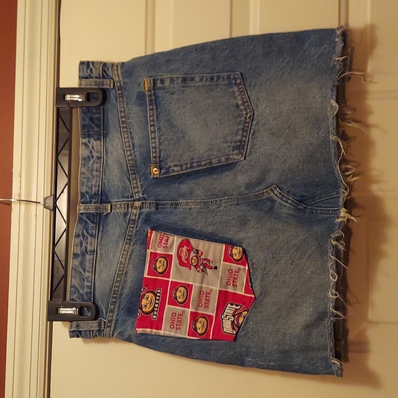 Women's Addie's Room Ohio State denim skirt - Picture 6 of 8